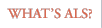 what's als?